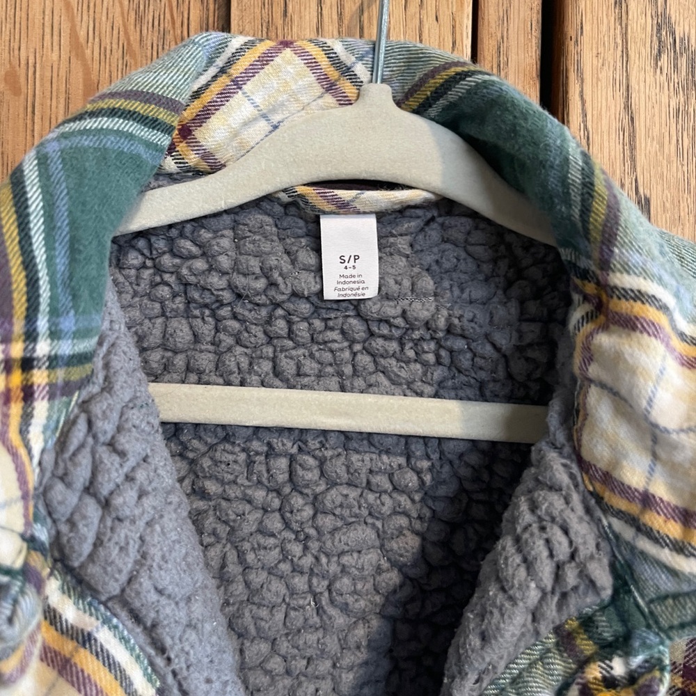 Teddy fleece Plaid Jacket - Picture 8 of 8